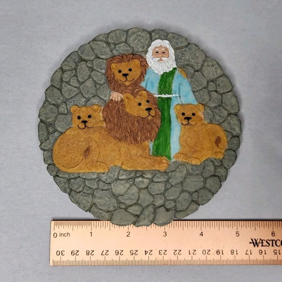 Young's Inc 1996 Daniel & The Lions Tea Set Tray - TRAY ONLY - No Cups - Picture 2 of 4